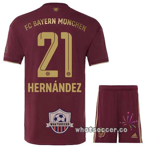 Bayern Munich (Hernández 21) Kids Edition speciale Soccer Jerseys Red 2022-2023
