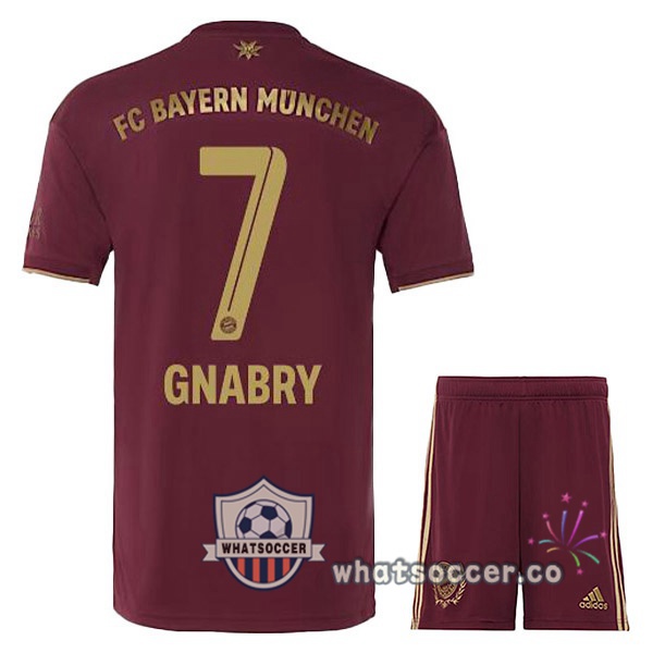 Bayern Munich (Gnabry 7) Kids Edition speciale Soccer Jerseys Red 2022-2023