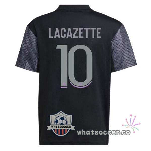 Olympique Lyonnais (LACAZETTE 10) Third Soccer Jerseys Black 2022-2023