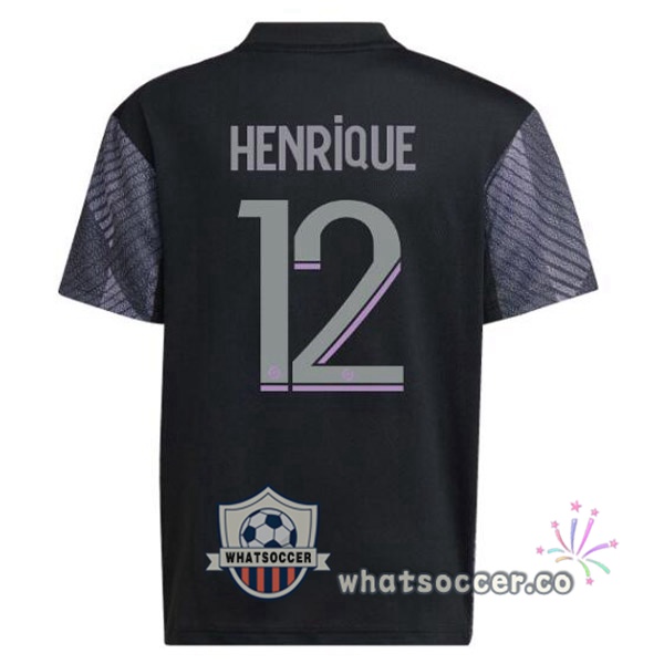 Olympique Lyonnais (HENRIQUE 12) Third Soccer Jerseys Black 2022-2023