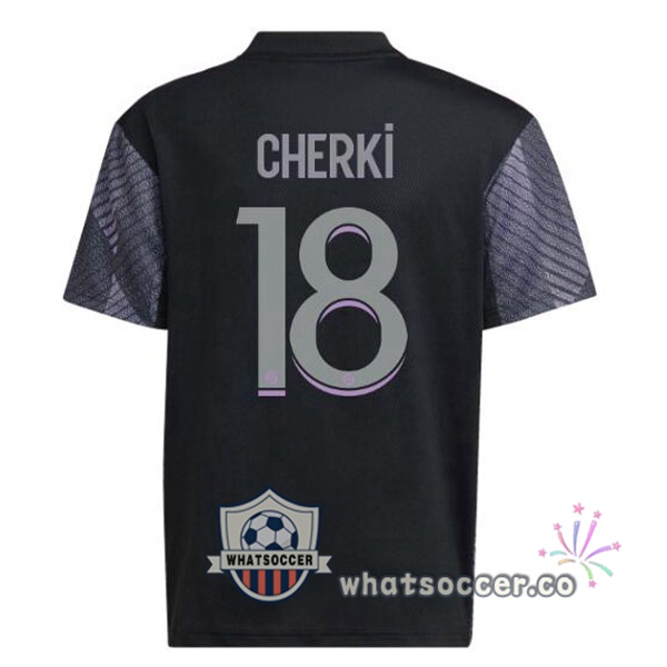 Olympique Lyonnais (CHERKI 18) Third Soccer Jerseys Black 2022-2023