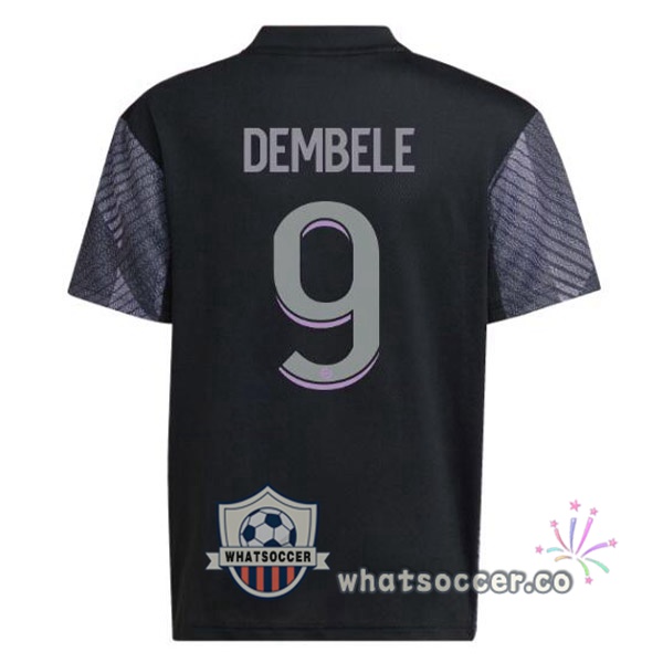 Olympique Lyonnais (DEMBÉLÉ 9) Third Soccer Jerseys Black 2022-2023