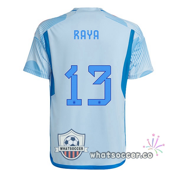 Spain (RAYA 13) Away Soccer Jerseys Blue White 2022-2023