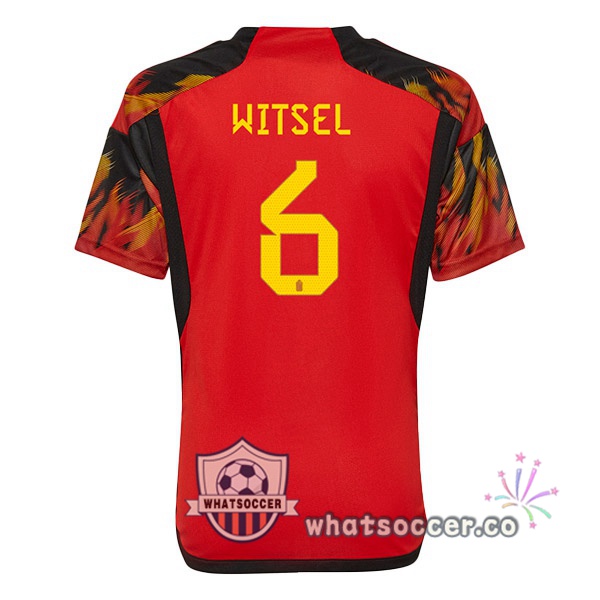 Belgium (WITSEL 6) Home Soccer Jerseys Red 2022-2023