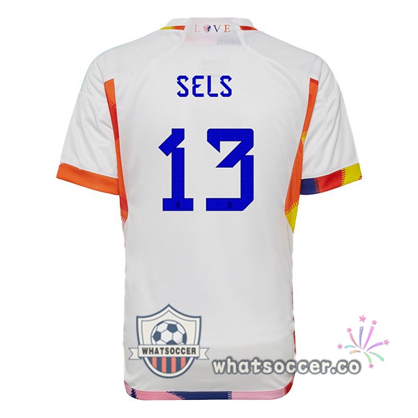 Belgium (SELS 13) Away Soccer Jerseys White 2022-2023