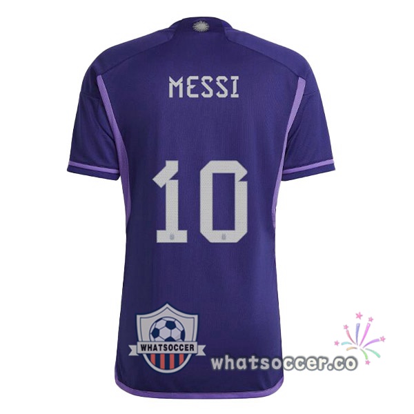 Argentina (MESSI 10) Away Soccer Jerseys Purple 2022-2023