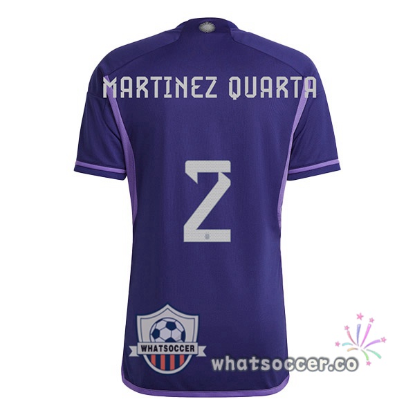 Argentina (MARTINEZ QUARTA 2) Away Soccer Jerseys Purple 2022-2023
