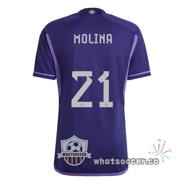 Argentina (MOLINA 21) Away Soccer Jerseys Purple 2022-2023