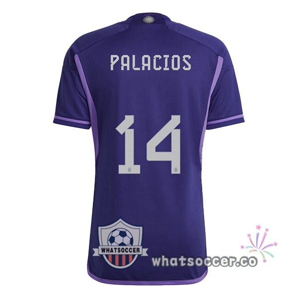 Argentina (PALACIOS 14) Away Soccer Jerseys Purple 2022-2023