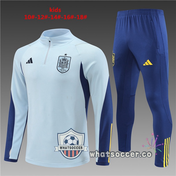 Spain Kids Blue Tracksuit 2022-2023