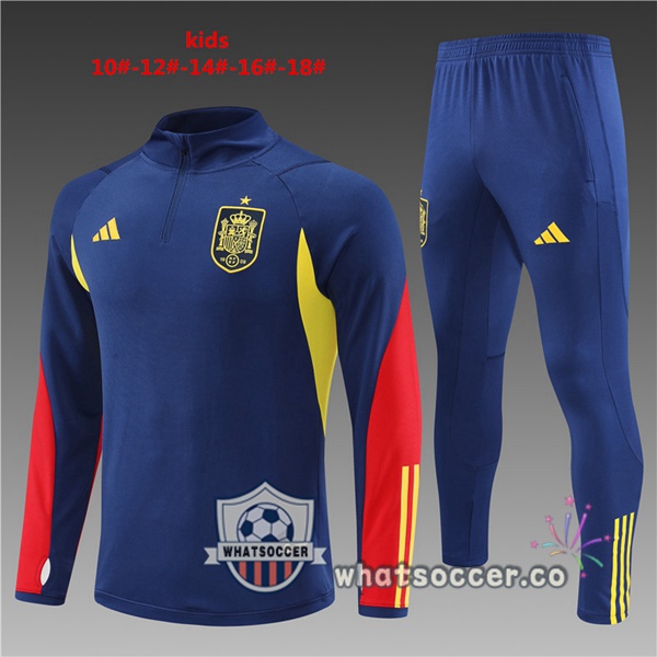 Spain Kids Blue Royal Tracksuit 2022-2023