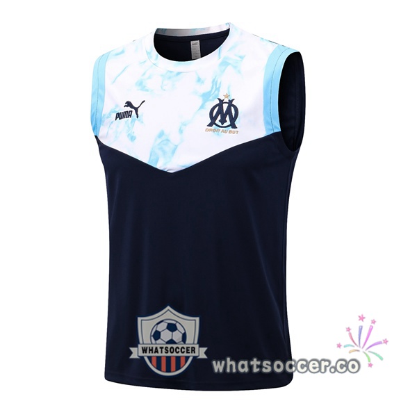 Olympique de Marseille Black White Soccer Vest 2022-2023
