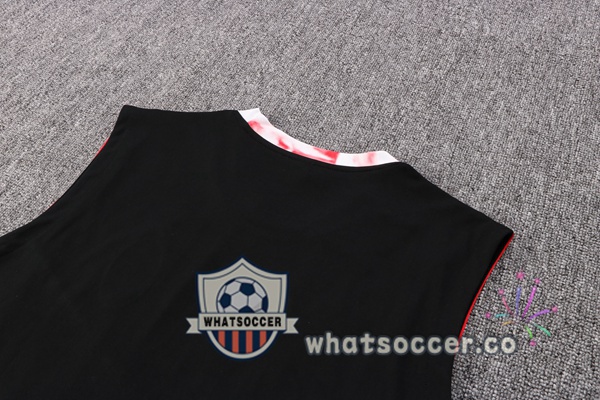 AC Milan + Shorts Black White Soccer Vest 2022-2023