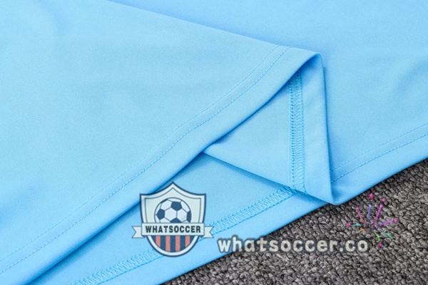 Olympique de Marseille + Shorts Blue White Soccer Vest 2022-2023