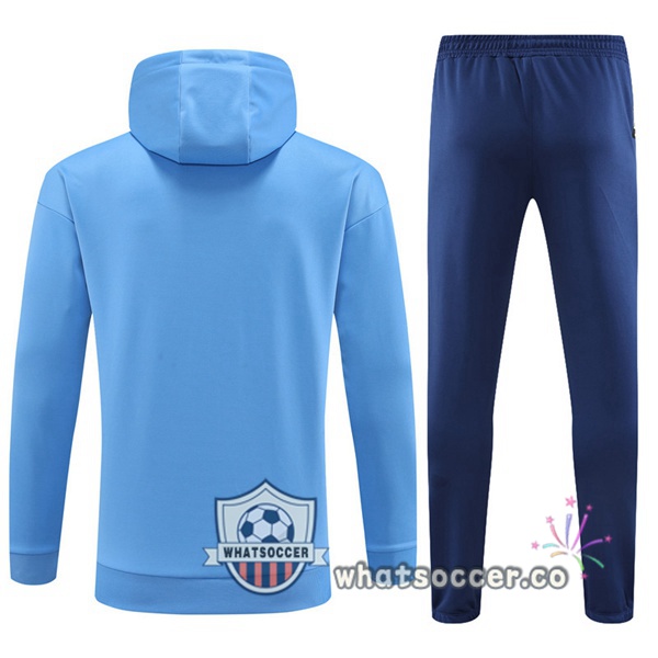 Manchester City Blue Hooded Jacket 2022-2023