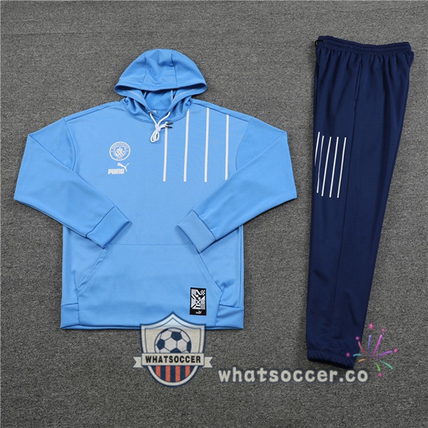 Manchester City Blue Hooded Jacket 2022-2023