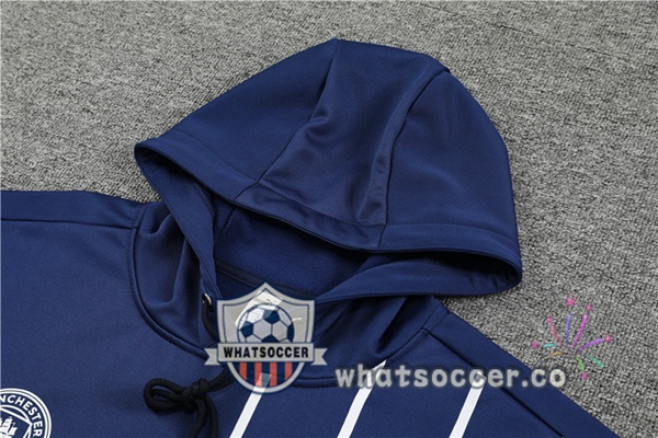 Manchester City Blue Royal Hooded Jacket 2022-2023