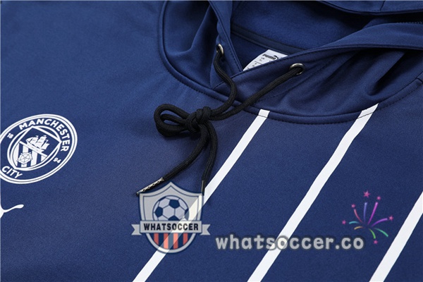 Manchester City Blue Royal Hooded Jacket 2022-2023