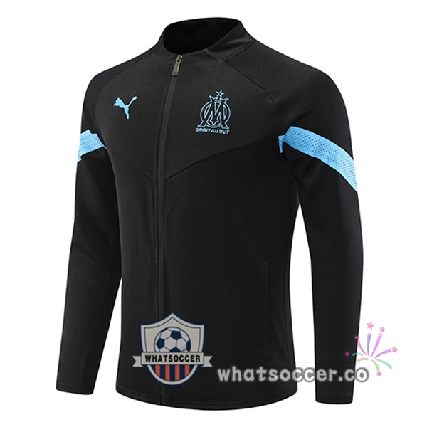Olympique de Marseille Black Soccer Jacket 2022-2023