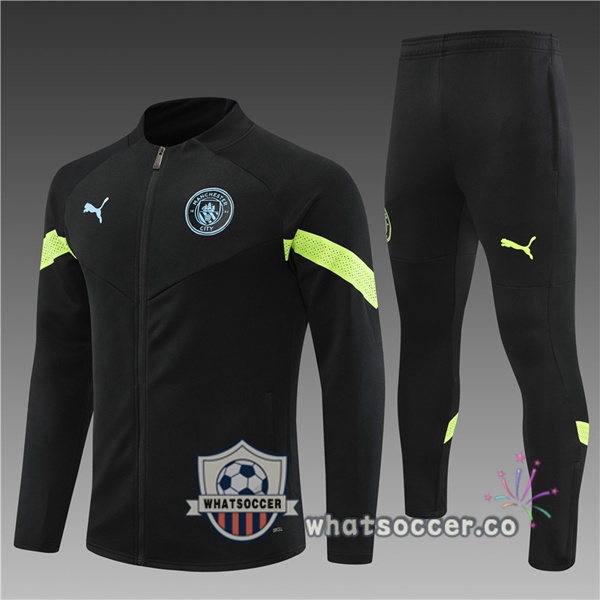 Manchester City Kids Black Training Jacket 2022-2023