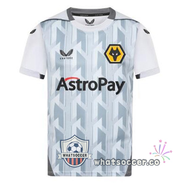 Wolves Third Soccer Jerseys White Gray 2022-2023