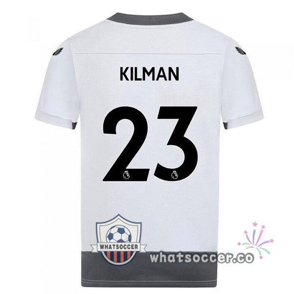 Wolves (KILMAN 23) Third Soccer Jerseys White Gray 2022-2023