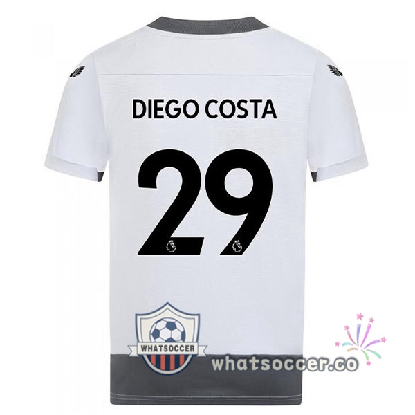 Wolves (DIEGO COSTA 29) Third Soccer Jerseys White Gray 2022-2023
