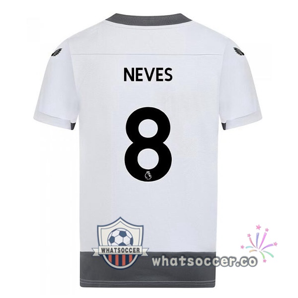 Wolves (NEVES 8) Third Soccer Jerseys White Gray 2022-2023