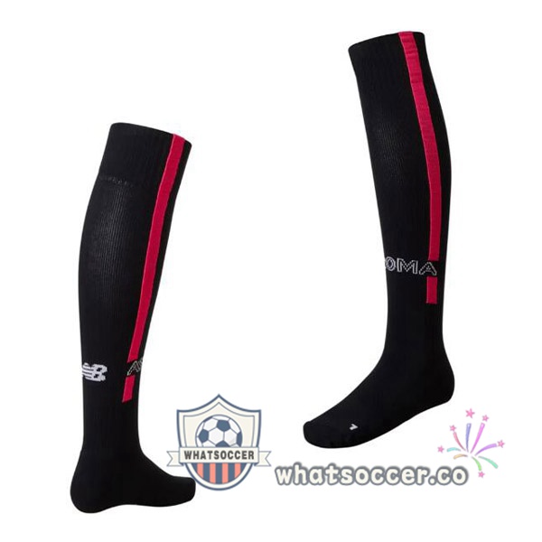 AS Roma Third Soccer Socks Black 2022-2023