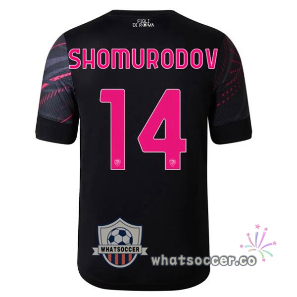 AS Roma (SHOMURODOV 14) Third Soccer Jerseys Black 2022-2023