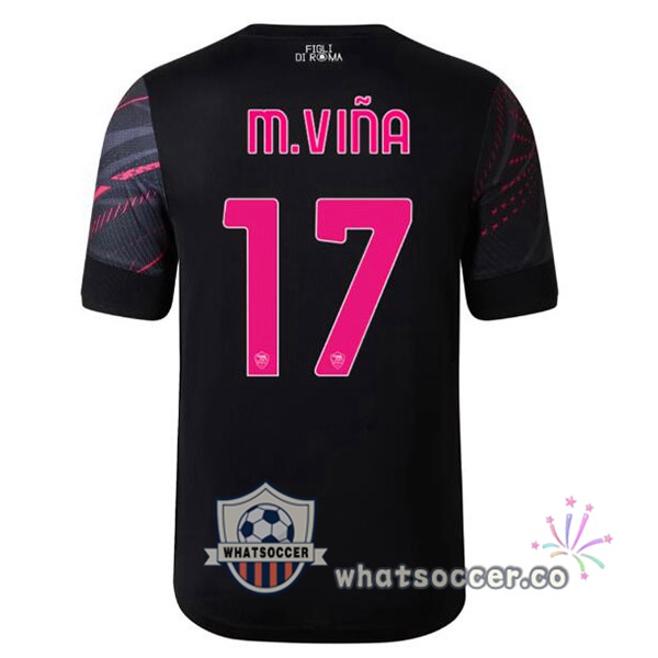 AS Roma (M.VIÑA 17) Third Soccer Jerseys Black 2022-2023