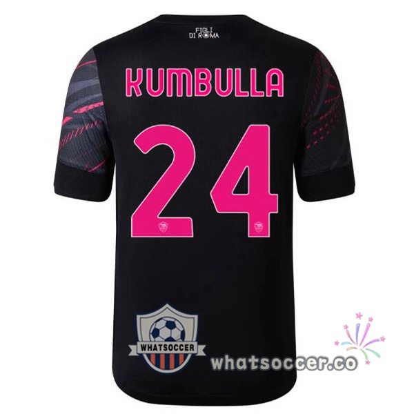 AS Roma (KUMBULLA 24) Third Soccer Jerseys Black 2022-2023