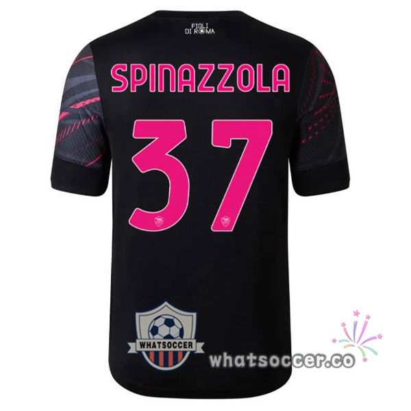 AS Roma (SPINAZZOLA 37) Third Soccer Jerseys Black 2022-2023