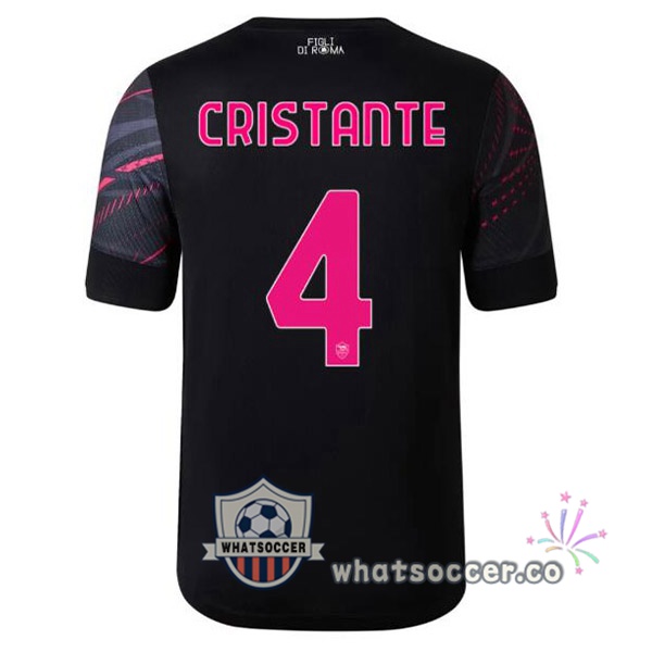 AS Roma (CRISTANTE 4) Third Soccer Jerseys Black 2022-2023