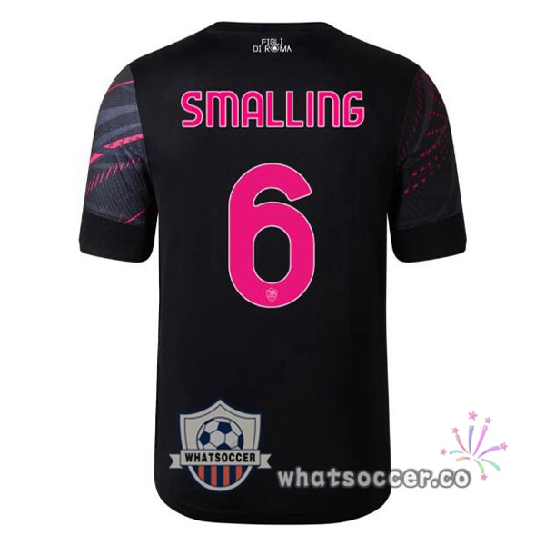 AS Roma (SMALLING 6) Third Soccer Jerseys Black 2022-2023