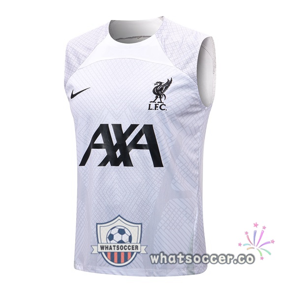 FC Liverpool White Soccer Vest 2022-2023