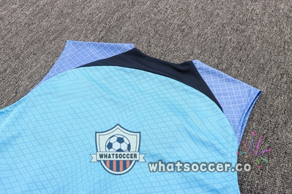 FC Barcelona + Shorts Blue Soccer Vest 2022-2023