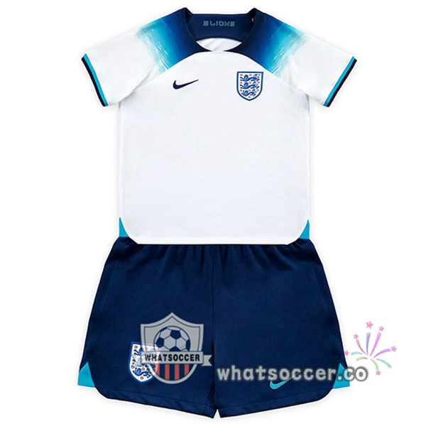 England Kids Home Soccer Jerseys White 2022-2023