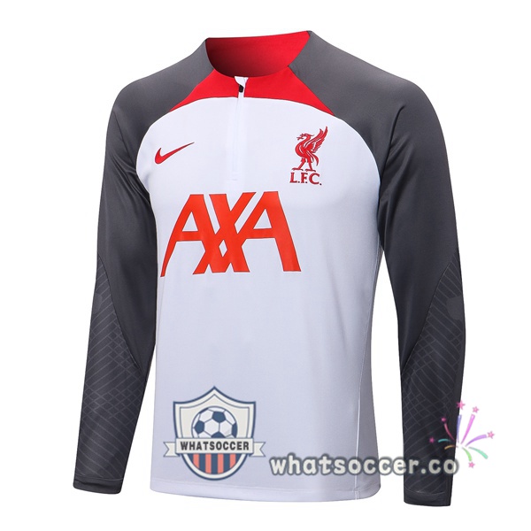 FC Liverpool Soccer Sweater White Gray 2022-2023