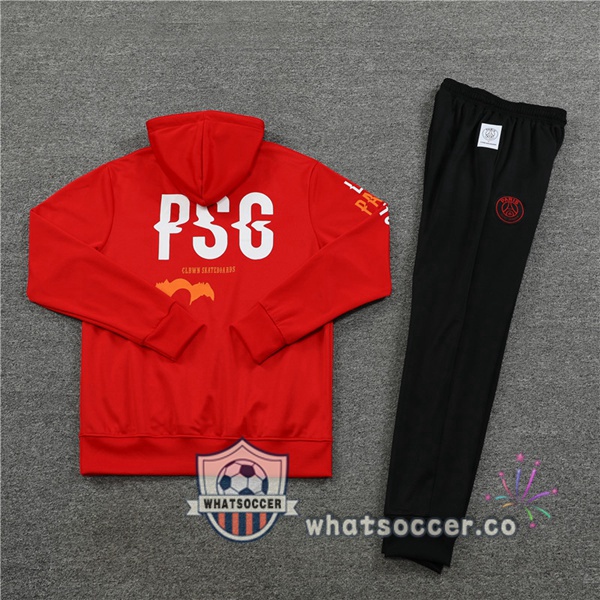 Paris PSG Red Hooded Jacket 2022-2023