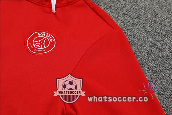 Paris PSG Red Hooded Jacket 2022-2023