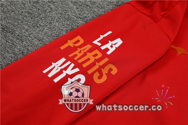 Paris PSG Red Hooded Jacket 2022-2023