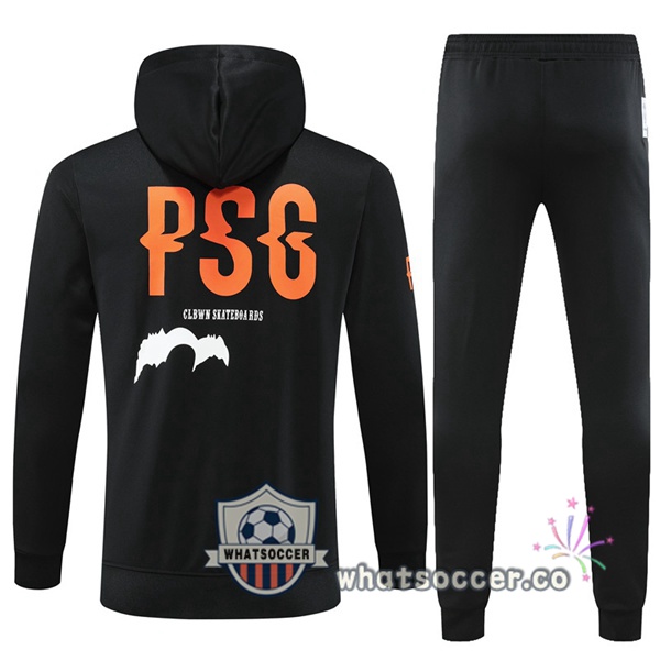 Paris PSG Black Hooded Jacket 2022-2023