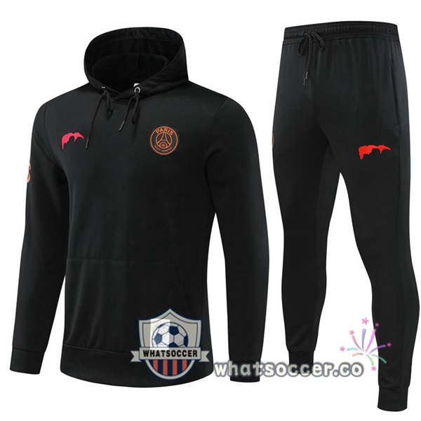 Paris PSG Black Hooded Jacket 2022-2023