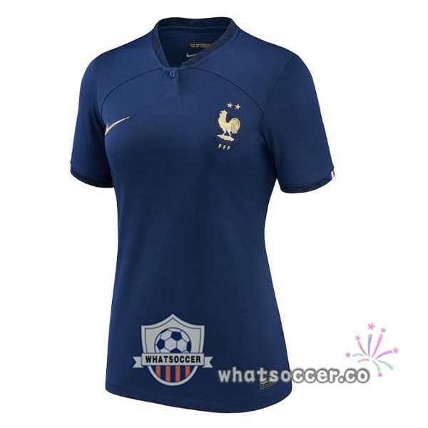 France Women Home Soccer Jerseys Blue Royal 2022-2023