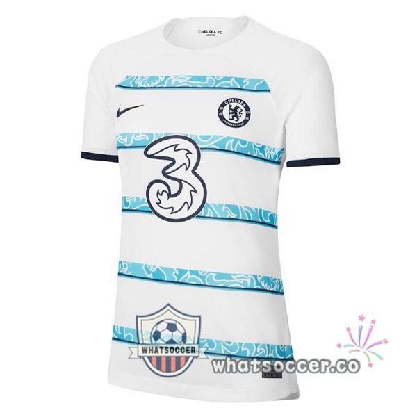 FC Chelsea Women Away Soccer Jerseys White 2022-2023