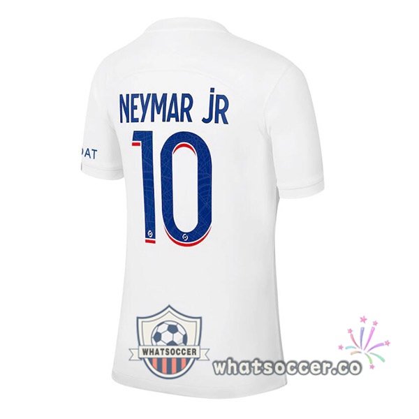 Paris PSG (NEYMAR JR 10) Third Soccer Jerseys White 2022-2023