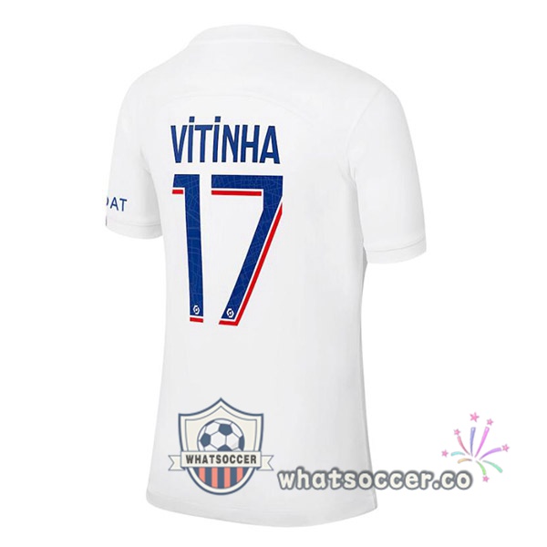 Paris PSG (VITINHA 17) Third Soccer Jerseys White 2022-2023