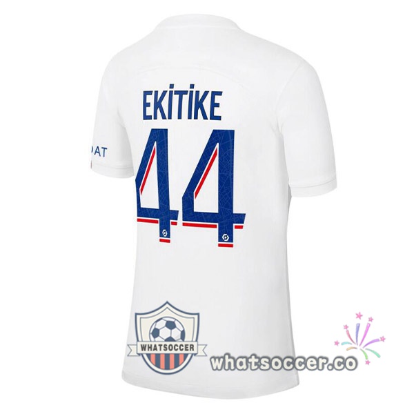 Paris PSG (EKITIKE 44) Third Soccer Jerseys White 2022-2023