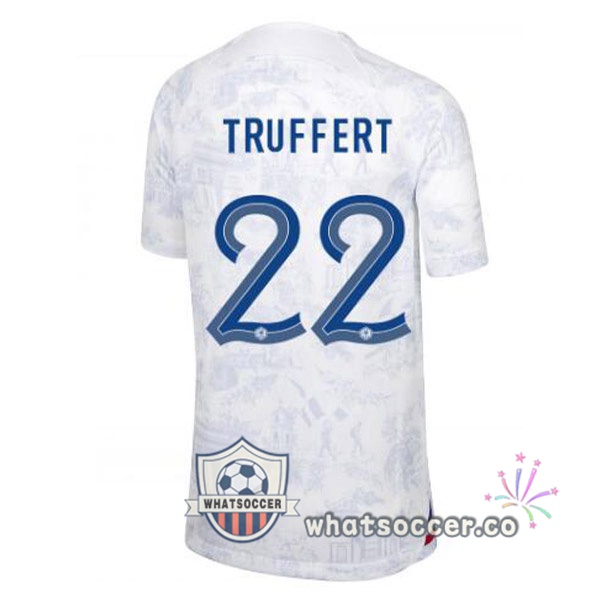 France (TRUFFERT 22) Away Soccer Jerseys White 2022-2023